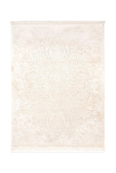 Covor Modern Dormitor Crem/Bej din Acril Dreptunghiular - Aysil 1861D